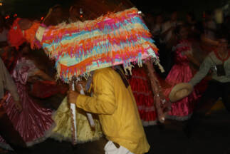 Torito pinto traditional dance in El Salvador.