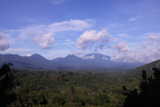 Day 7. View of Volcanic range from the Flower Route.
